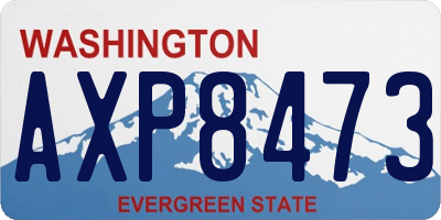 WA license plate AXP8473
