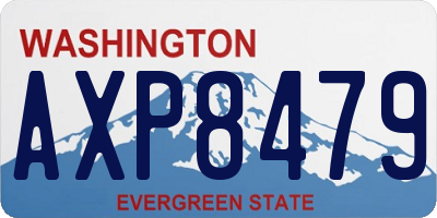 WA license plate AXP8479