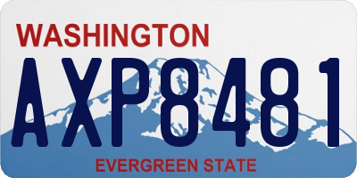 WA license plate AXP8481