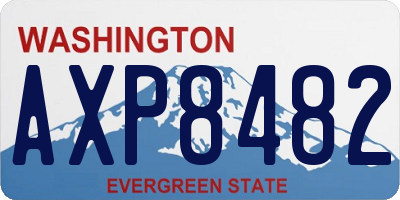 WA license plate AXP8482