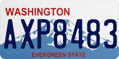 WA license plate AXP8483