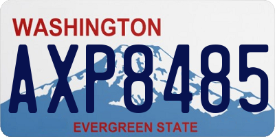 WA license plate AXP8485