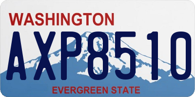 WA license plate AXP8510