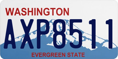 WA license plate AXP8511