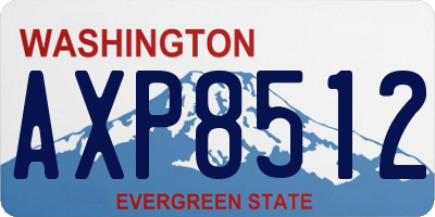 WA license plate AXP8512