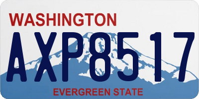 WA license plate AXP8517
