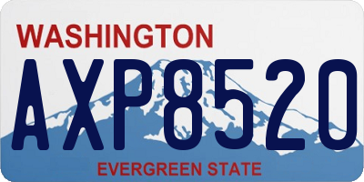 WA license plate AXP8520