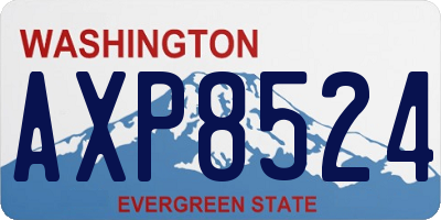 WA license plate AXP8524
