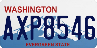 WA license plate AXP8546
