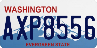 WA license plate AXP8556