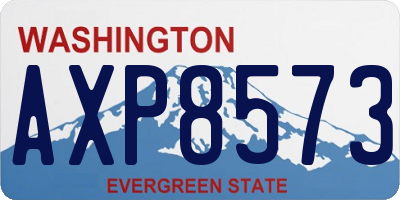 WA license plate AXP8573