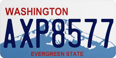 WA license plate AXP8577