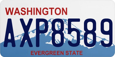 WA license plate AXP8589