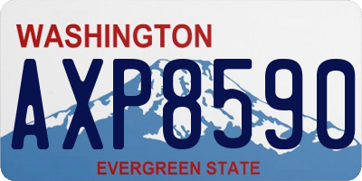 WA license plate AXP8590