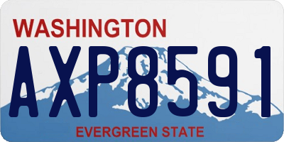 WA license plate AXP8591