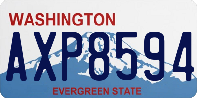 WA license plate AXP8594