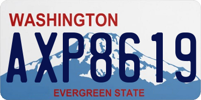 WA license plate AXP8619