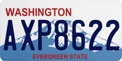 WA license plate AXP8622