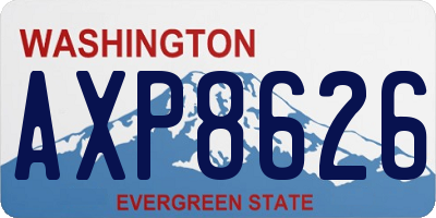 WA license plate AXP8626