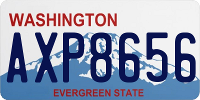 WA license plate AXP8656