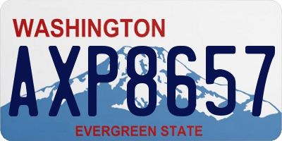 WA license plate AXP8657