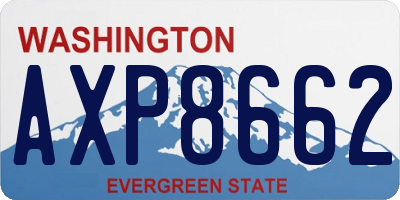 WA license plate AXP8662