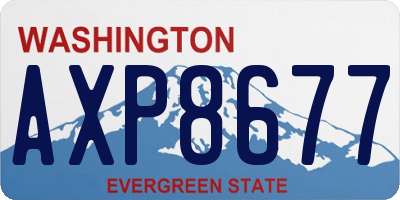 WA license plate AXP8677