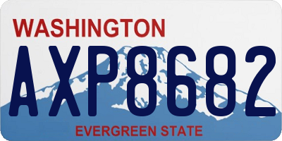 WA license plate AXP8682