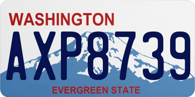 WA license plate AXP8739