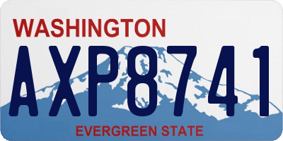 WA license plate AXP8741