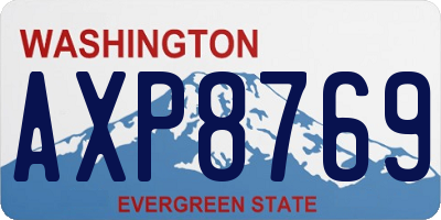WA license plate AXP8769