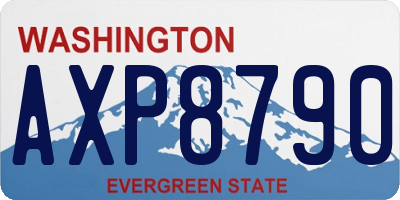 WA license plate AXP8790