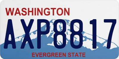 WA license plate AXP8817