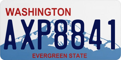 WA license plate AXP8841
