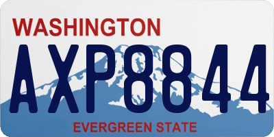WA license plate AXP8844