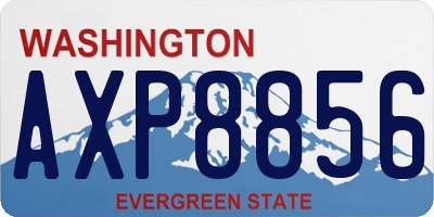 WA license plate AXP8856