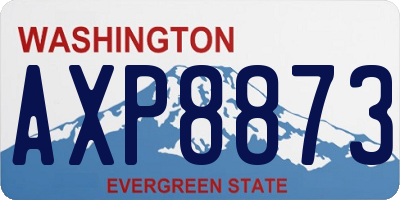 WA license plate AXP8873