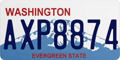 WA license plate AXP8874
