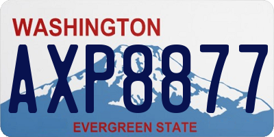 WA license plate AXP8877