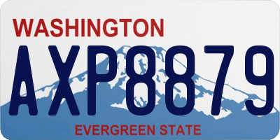 WA license plate AXP8879