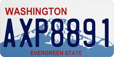 WA license plate AXP8891