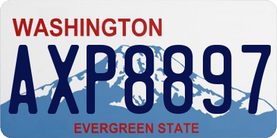 WA license plate AXP8897