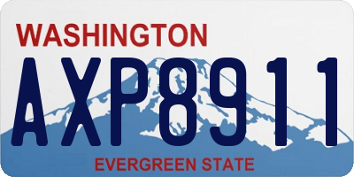 WA license plate AXP8911