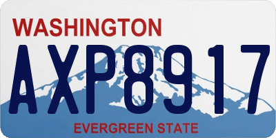 WA license plate AXP8917