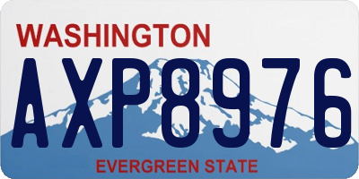 WA license plate AXP8976