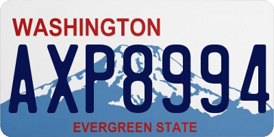 WA license plate AXP8994