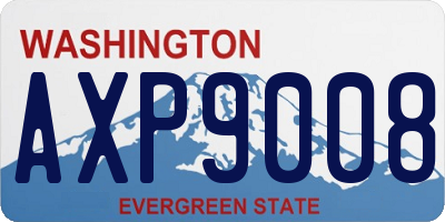 WA license plate AXP9008