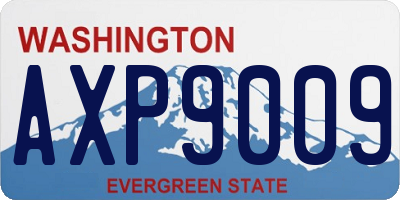 WA license plate AXP9009