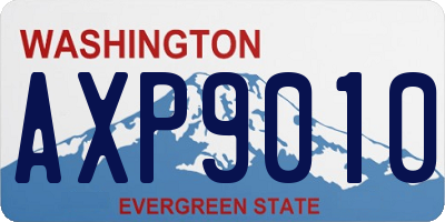 WA license plate AXP9010