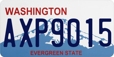 WA license plate AXP9015